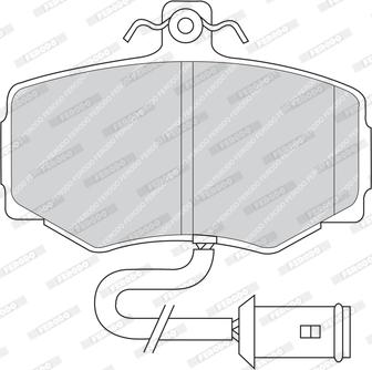 Ferodo FDB468 - Гальмівні колодки, дискові гальма autozip.com.ua