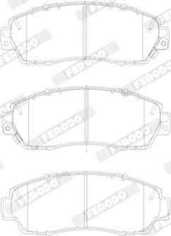 Ferodo FDB4620 - Гальмівні колодки, дискові гальма autozip.com.ua