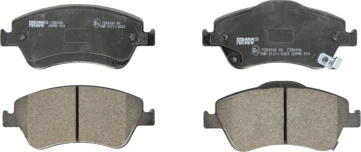 Ferodo FDB4046 - Гальмівні колодки, дискові гальма autozip.com.ua