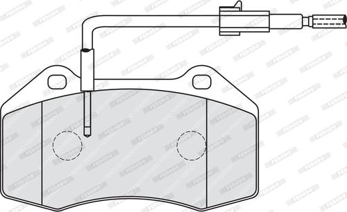 Ferodo FDB4040 - Гальмівні колодки, дискові гальма autozip.com.ua