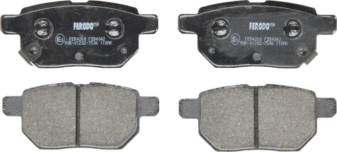 Ferodo FDB4042 - Гальмівні колодки, дискові гальма autozip.com.ua
