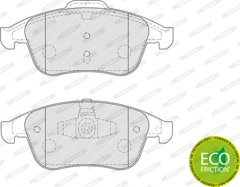 Ferodo FDB4068 - Гальмівні колодки, дискові гальма autozip.com.ua