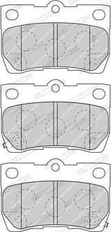 Ferodo FDB4001-D - Гальмівні колодки, дискові гальма autozip.com.ua