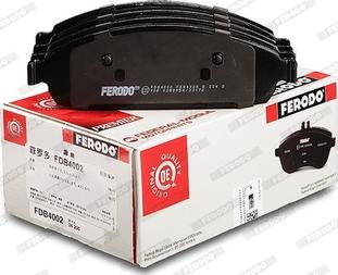 Ferodo FDB4002 - Гальмівні колодки, дискові гальма autozip.com.ua