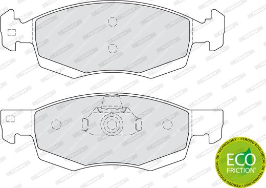 Ferodo FDB4035 - Гальмівні колодки, дискові гальма autozip.com.ua