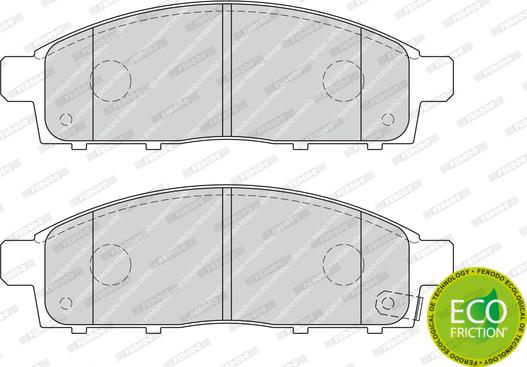 Ferodo FDB4023 - Гальмівні колодки, дискові гальма autozip.com.ua