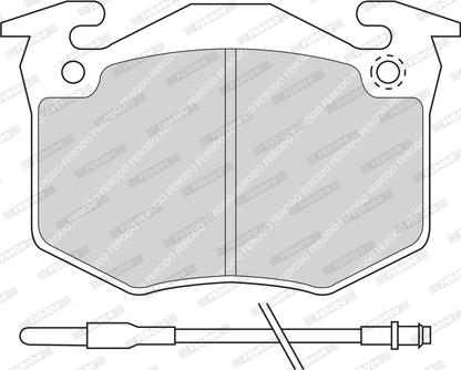 Ferodo FDB402 - Гальмівні колодки, дискові гальма autozip.com.ua