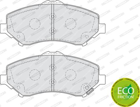 Ferodo FDB4074 - Гальмівні колодки, дискові гальма autozip.com.ua