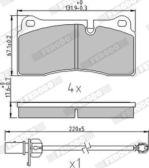 Lucas Engine Drive GDB1731 - Гальмівні колодки, дискові гальма autozip.com.ua