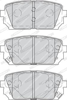 Ferodo FDB4193 - Гальмівні колодки, дискові гальма autozip.com.ua