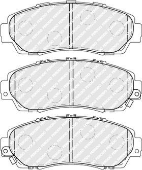 Ferodo FDB4161 - Гальмівні колодки, дискові гальма autozip.com.ua