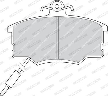 Ferodo FDB410 - Гальмівні колодки, дискові гальма autozip.com.ua