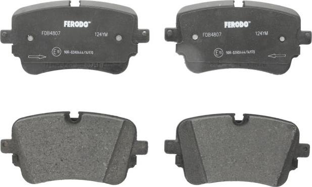 Ferodo FDB4807 - Гальмівні колодки, дискові гальма autozip.com.ua