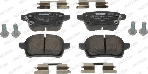 Ferodo FDB4879 - Гальмівні колодки, дискові гальма autozip.com.ua