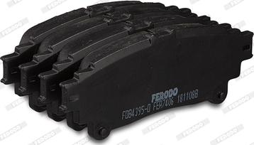 Ferodo FDB4395 - Гальмівні колодки, дискові гальма autozip.com.ua