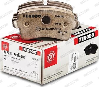 Ferodo FDB4393 - Гальмівні колодки, дискові гальма autozip.com.ua