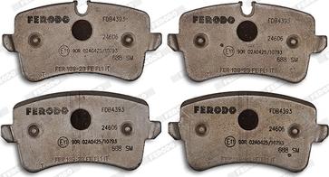 Ferodo FDB4393 - Гальмівні колодки, дискові гальма autozip.com.ua
