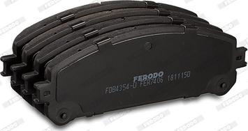Ferodo FDB4354-D - Гальмівні колодки, дискові гальма autozip.com.ua