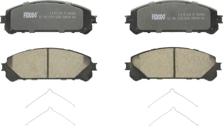 Ferodo FDB4354 - Гальмівні колодки, дискові гальма autozip.com.ua