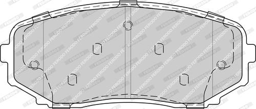 Ferodo FDB4365-D - Гальмівні колодки, дискові гальма autozip.com.ua