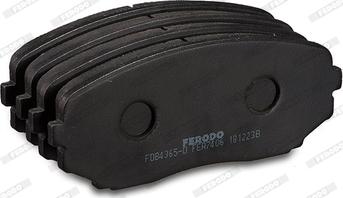 Ferodo FDB4365-D - Гальмівні колодки, дискові гальма autozip.com.ua