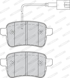 Ferodo FDB4308 - Гальмівні колодки, дискові гальма autozip.com.ua