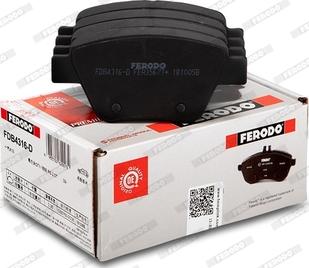 Ferodo FDB4316-D - Гальмівні колодки, дискові гальма autozip.com.ua