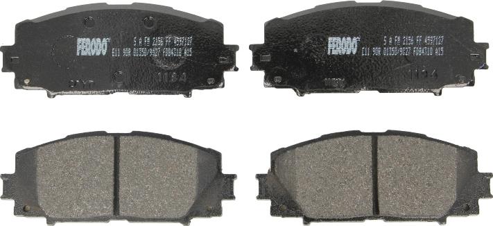 Ferodo FDB4310 - Гальмівні колодки, дискові гальма autozip.com.ua