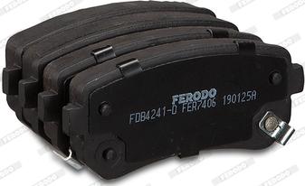 Ferodo FDB4241-D - Гальмівні колодки, дискові гальма autozip.com.ua