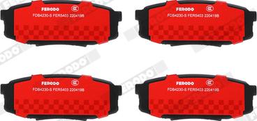 Ferodo FDB4230-S - Гальмівні колодки, дискові гальма autozip.com.ua