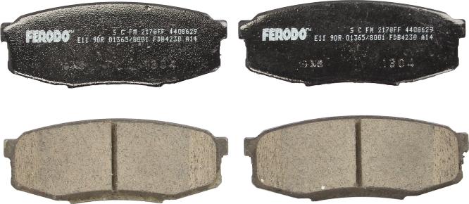 Ferodo FDB4230 - Гальмівні колодки, дискові гальма autozip.com.ua
