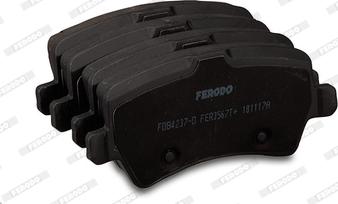 Ferodo FDB4237-D - Гальмівні колодки, дискові гальма autozip.com.ua