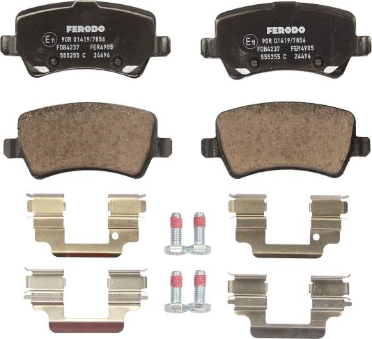 Ferodo FDB4237 - Гальмівні колодки, дискові гальма autozip.com.ua