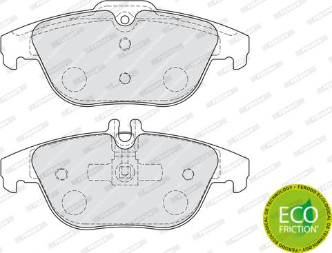 Ferodo FDB4220 - Гальмівні колодки, дискові гальма autozip.com.ua