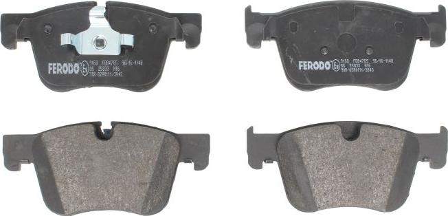 Ferodo FDB4765 - Гальмівні колодки, дискові гальма autozip.com.ua