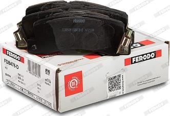 Ferodo FDB478-D - Гальмівні колодки, дискові гальма autozip.com.ua