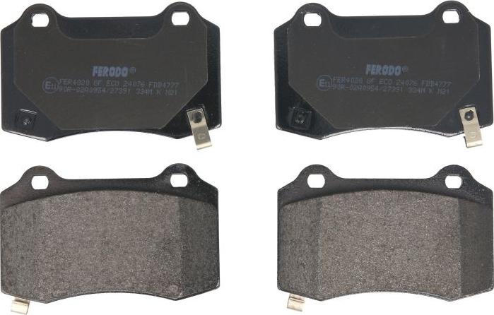 Ferodo FDB4777 - Гальмівні колодки, дискові гальма autozip.com.ua