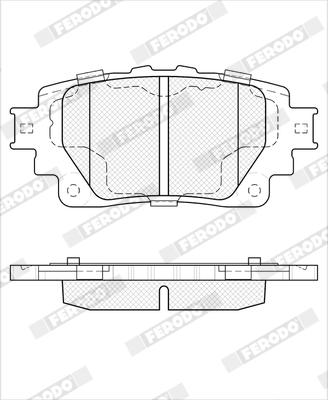 Ferodo FDB5470 - Гальмівні колодки, дискові гальма autozip.com.ua
