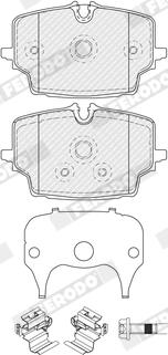 Ferodo FDB5543 - Гальмівні колодки, дискові гальма autozip.com.ua