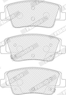 Ferodo FDB5547 - Гальмівні колодки, дискові гальма autozip.com.ua