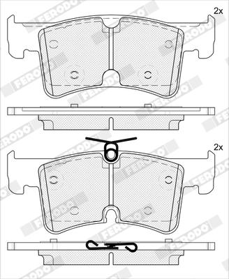 Ferodo FDB5556 - Гальмівні колодки, дискові гальма autozip.com.ua