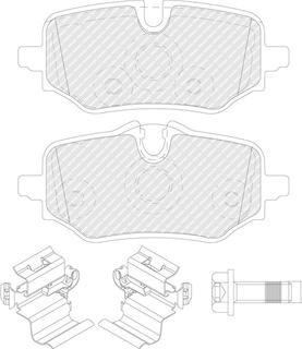 Ferodo FDB5561 - Гальмівні колодки, дискові гальма autozip.com.ua