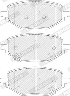 Ferodo FDB5562 - Гальмівні колодки, дискові гальма autozip.com.ua