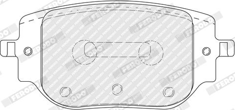 Ferodo FDB5524 - Гальмівні колодки, дискові гальма autozip.com.ua