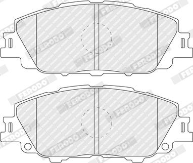 Ferodo FDB5520 - Гальмівні колодки, дискові гальма autozip.com.ua