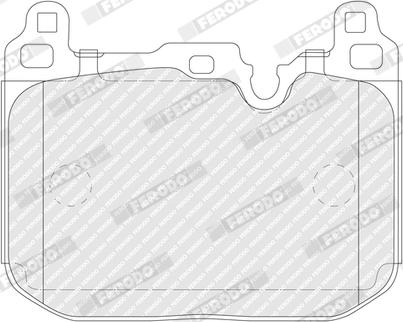 Ferodo FDB5572 - Гальмівні колодки, дискові гальма autozip.com.ua