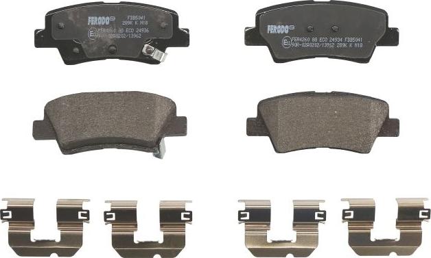 Ferodo FDB5041 - Гальмівні колодки, дискові гальма autozip.com.ua