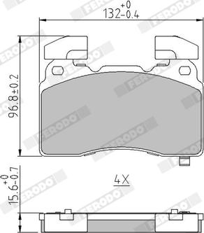 Ferodo FDB5058 - Гальмівні колодки, дискові гальма autozip.com.ua