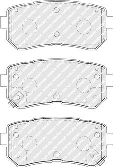 Ferodo FDB5066 - Гальмівні колодки, дискові гальма autozip.com.ua