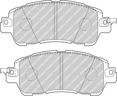 Ferodo FDB5015 - Гальмівні колодки, дискові гальма autozip.com.ua